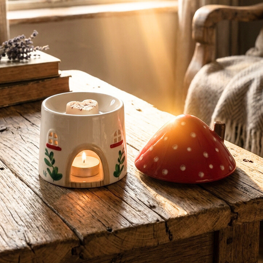 Mushroom House Wax Burner