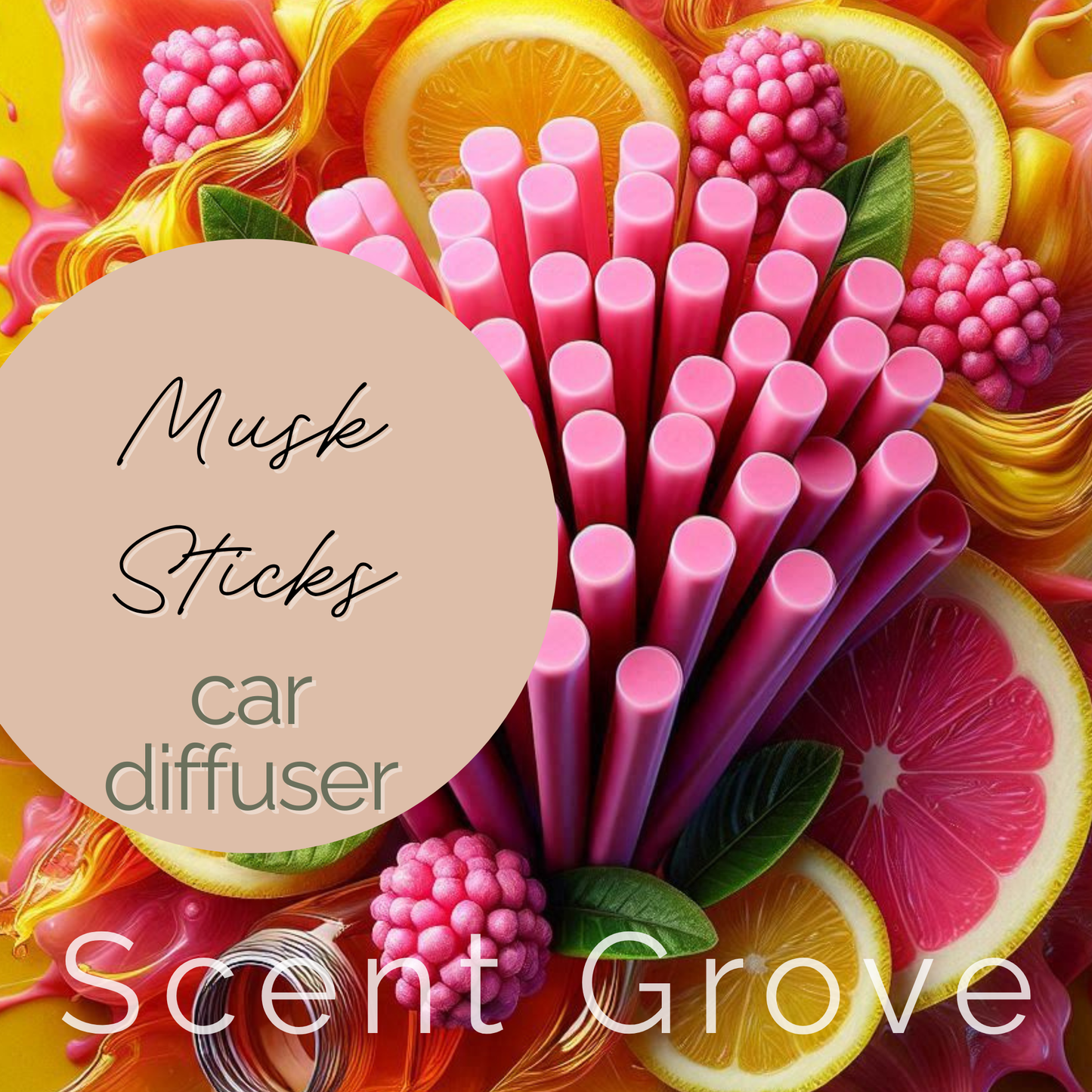Musk Sticks Scented Car Diffuser