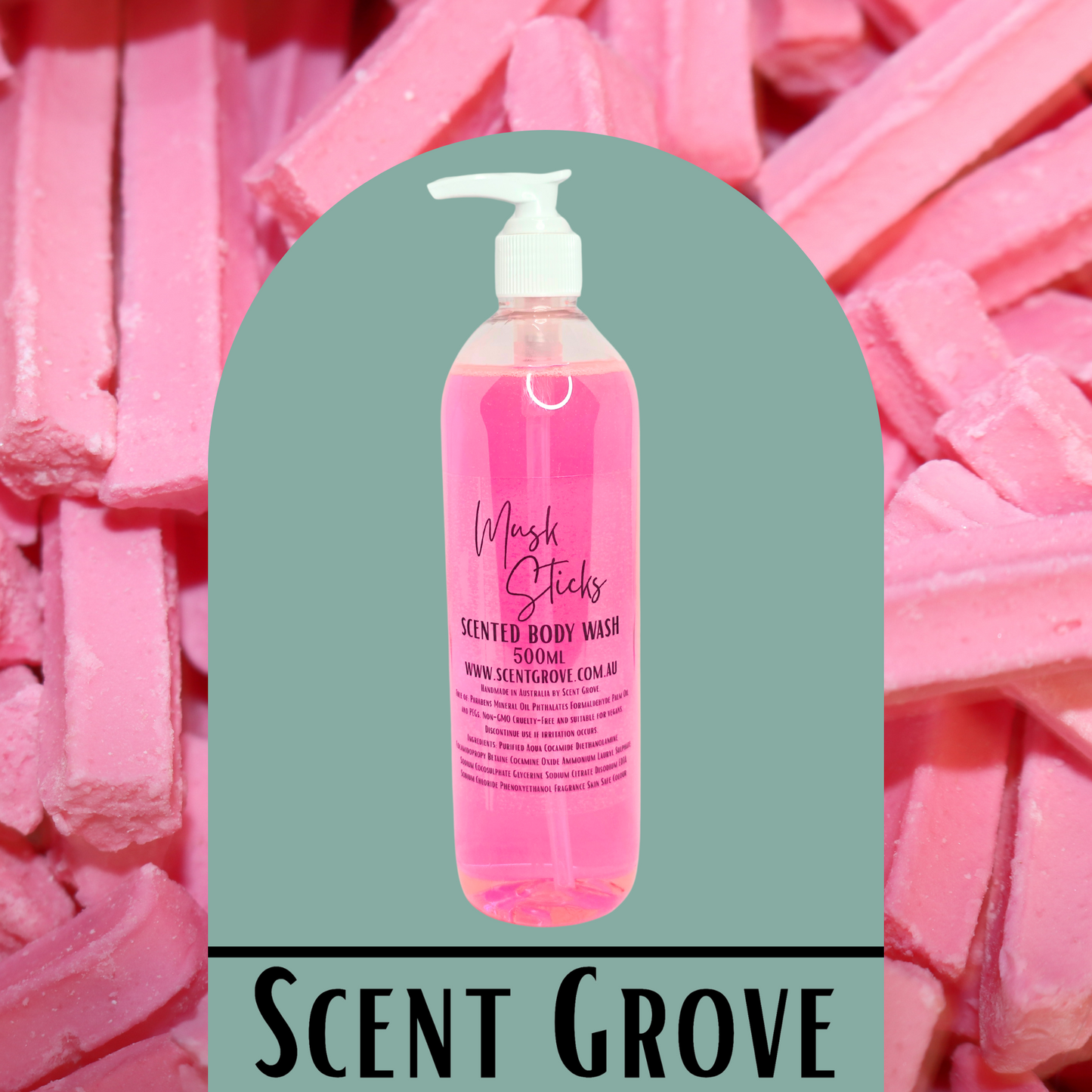 Body Wash, Musk Sticks scented