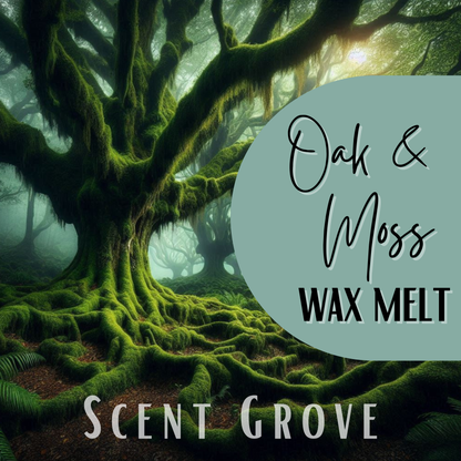 Oak & Moss scented soy wax melt