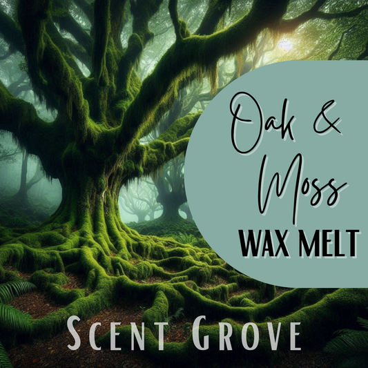 Oak & Moss scented soy wax melt