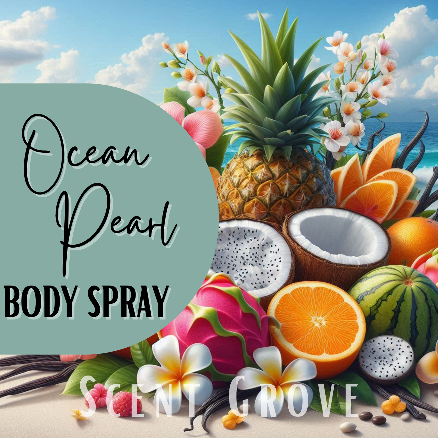 Ocean Pearl scented body mist spray 100ml