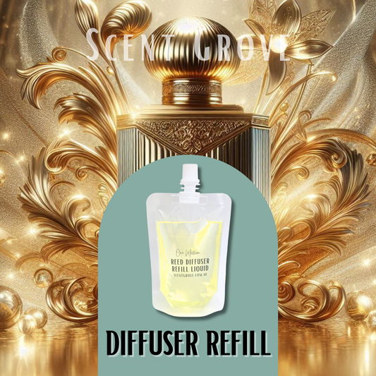 One Million Scented Diffuser Refill Liquid 100ml Clear Pouch