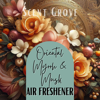Oriental Myrrh & Musk Scented Air Freshener Spray multi purpose for car, home, room
