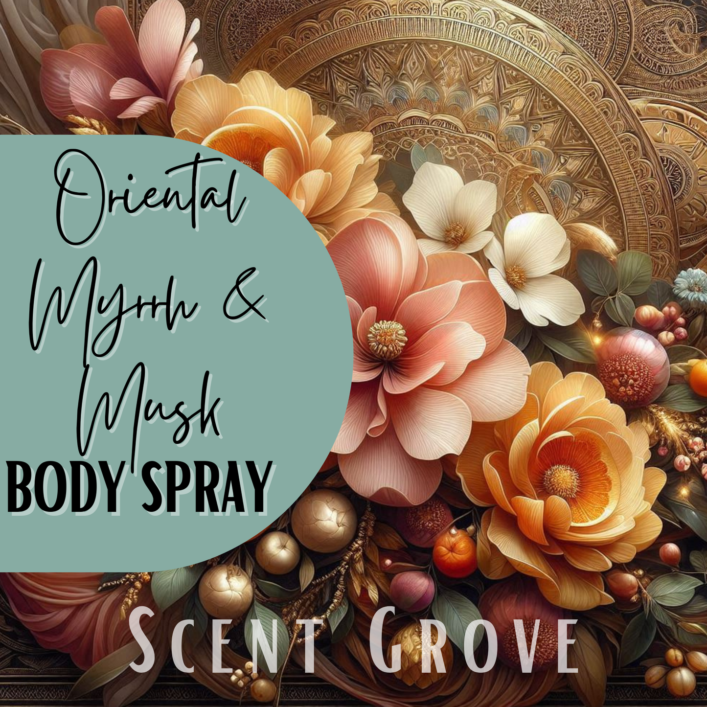 Oriental Myrrh & Musk scented body mist spray 100ml