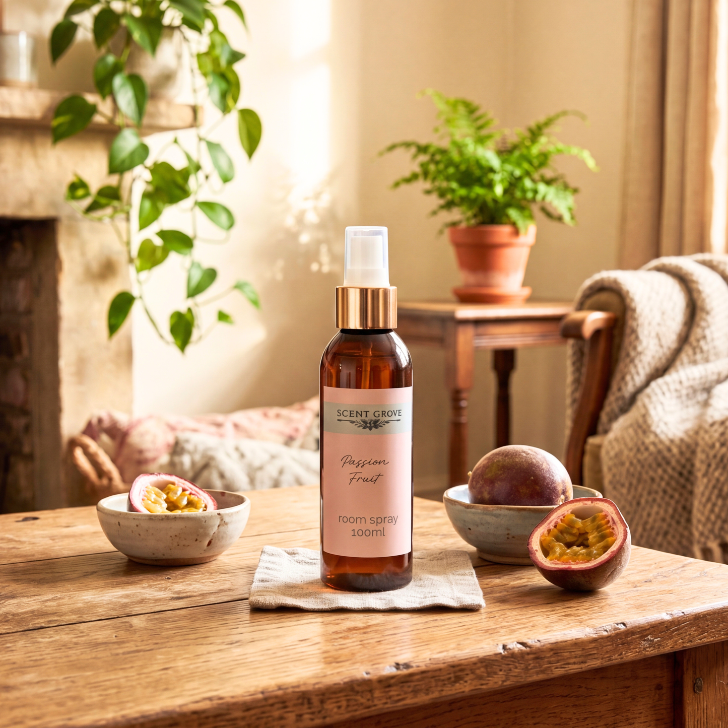 Passionfruit Scented Air Freshener Spray multi purpose for car, home, room