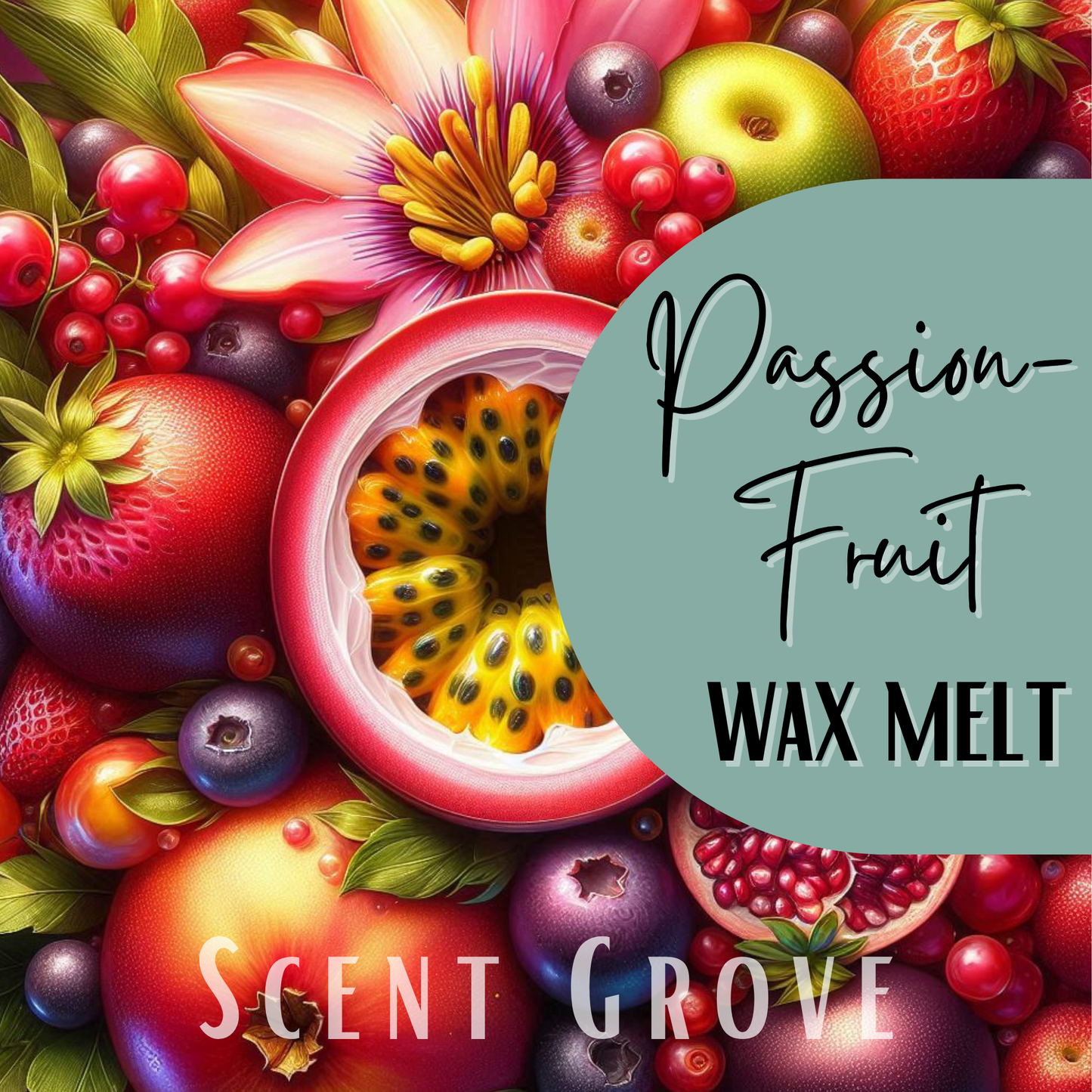 Passionfruit scented soy wax melt