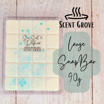 Sea Salt & Driftwood scented soy wax melt