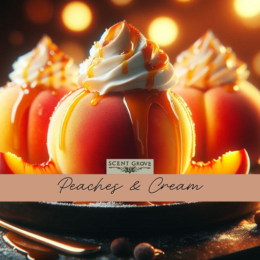 Peaches & Cream scented soy wax melt
