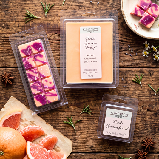Pink Grapefruit scented soy wax melt