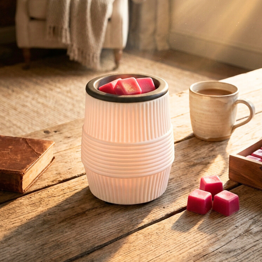 Porcelain Ridges Flip Dish Wax Warmer