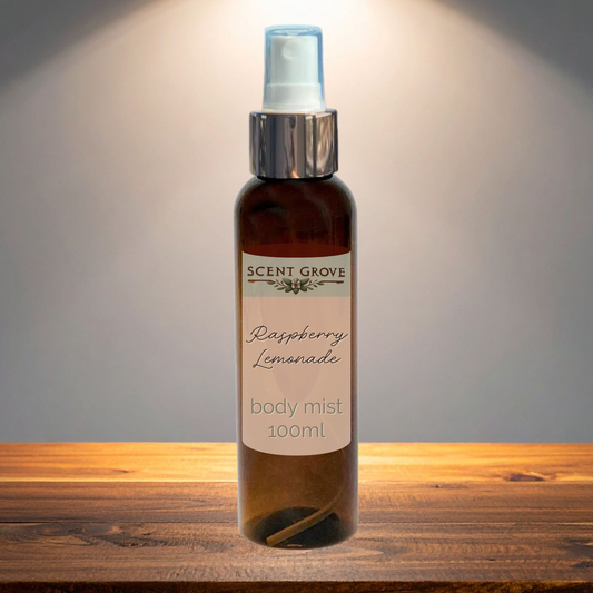 Raspberry Lemonade scented body mist spray 100ml