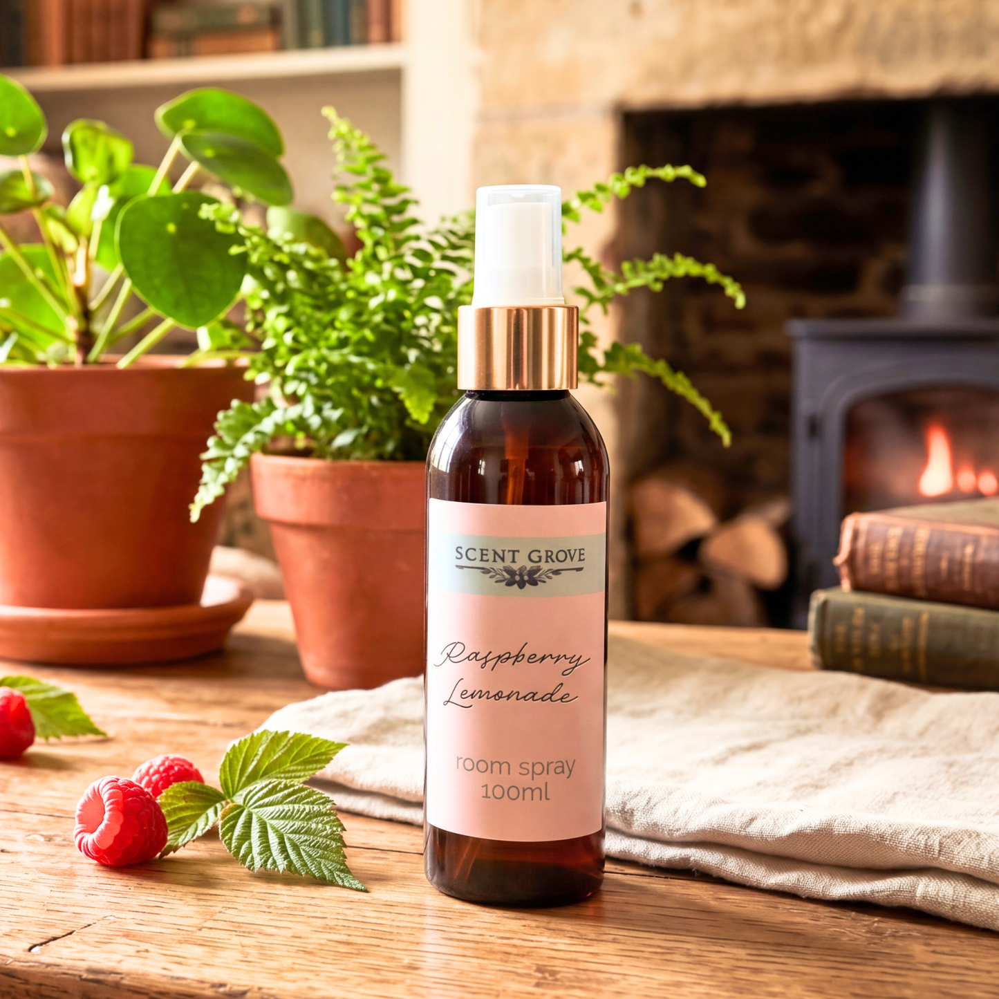 Raspberry Lemonade Scented Room Spray Air Freshener multi purpose for car, home, room