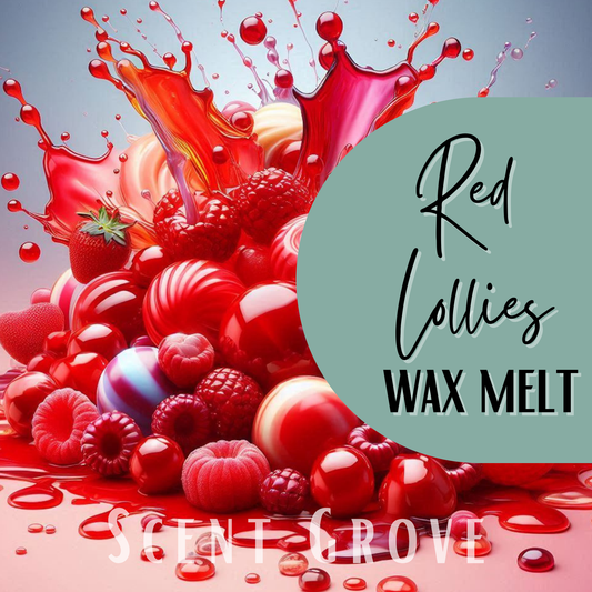 Red Lollies scented soy wax melt
