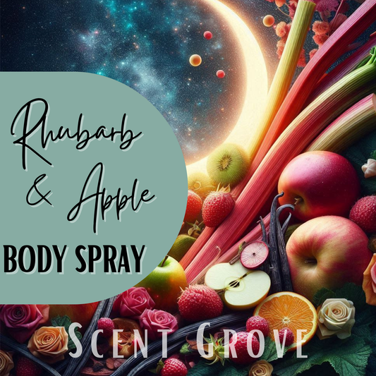 Rhubarb & Apple scented body mist spray 100ml