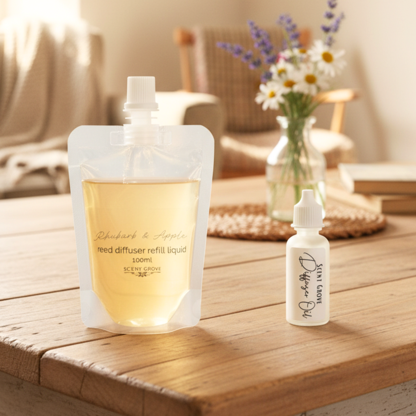 Rhubarb & Apple Scented Diffuser Refill Liquid