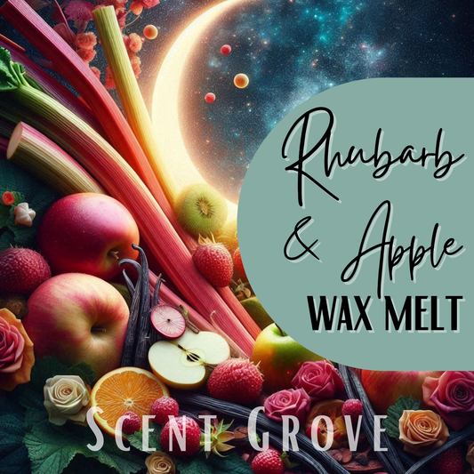 Rhubarb & Apple (Stardust) scented soy wax melt