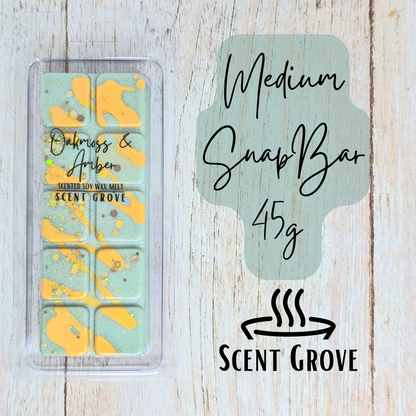 Oakmoss & Amber scented soy wax melt