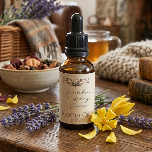 Lavender & Ylang Ylang Aroma Oil 30ml dropper bottle - 100% Concentrated