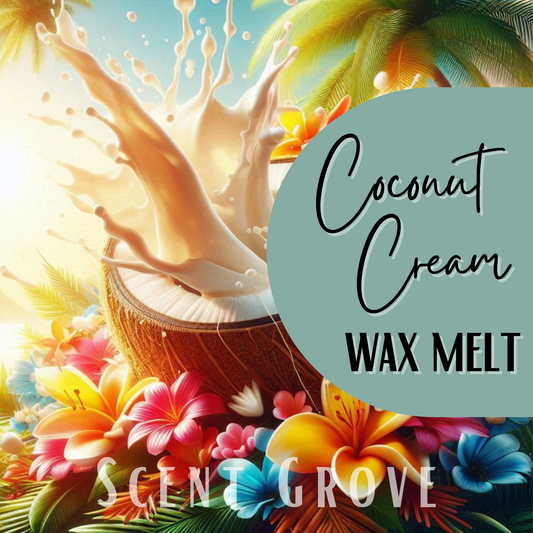 Coconut Cream scented soy wax melt