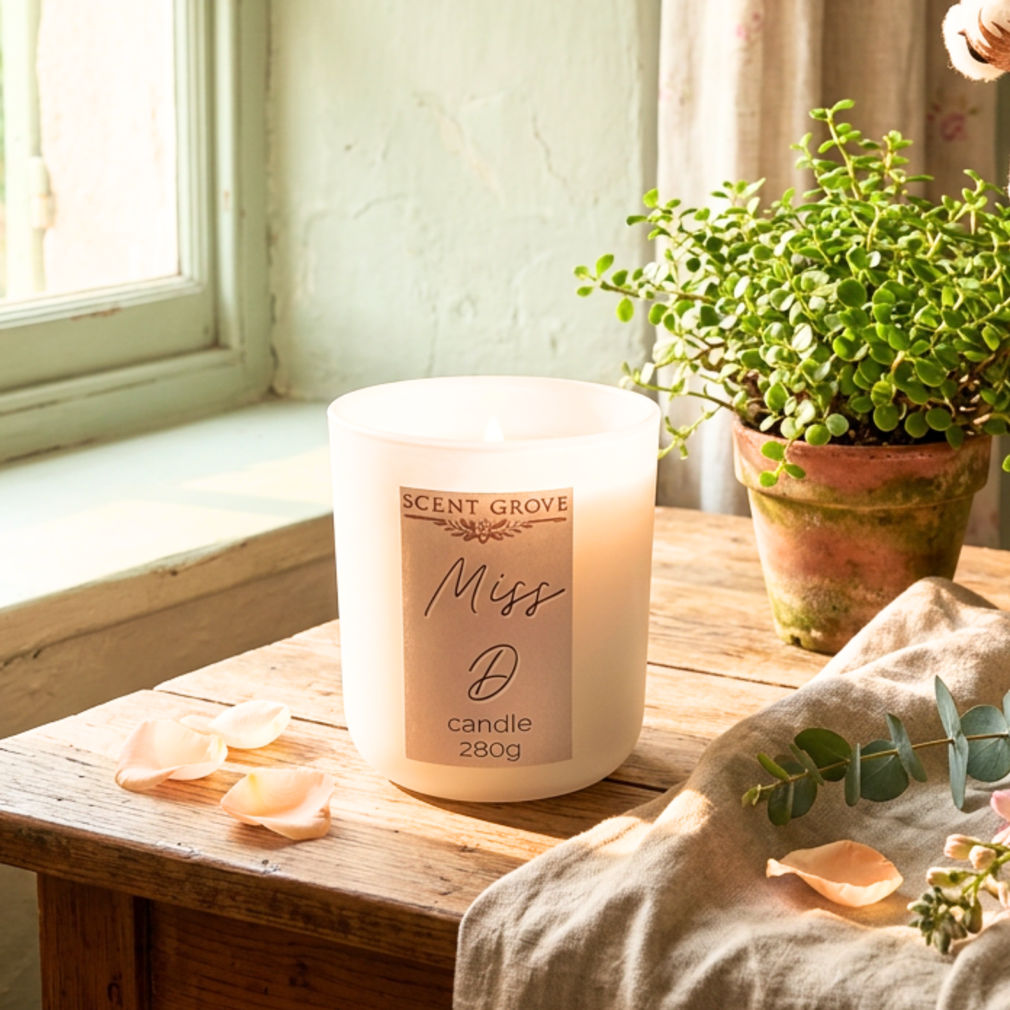 Miss scented Wood Wick Soy Candle