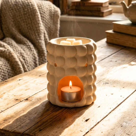 Cream Speckle Bubble Wax Burner