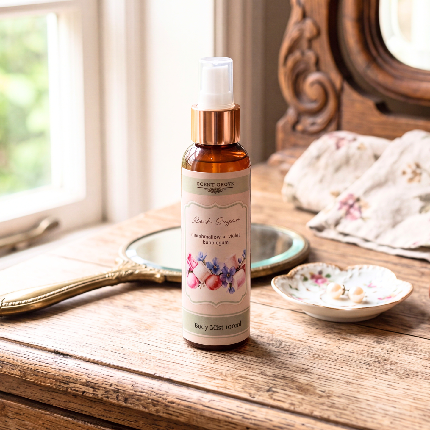 Rock Sugar (Kayali) scented body mist spray 100ml