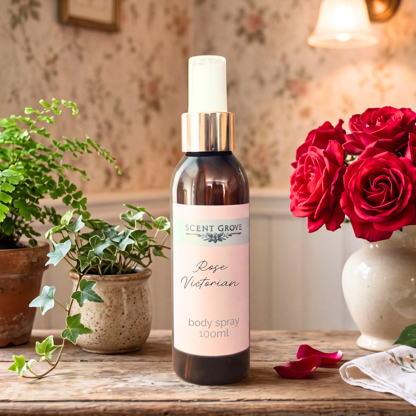 Rose Victorian scented body mist spray 100ml