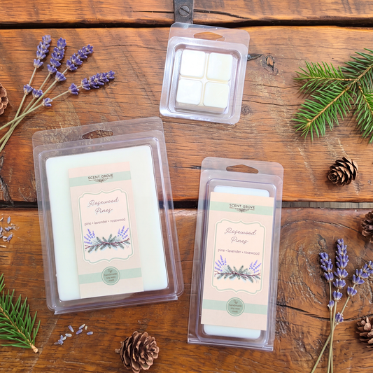 Rosewood Pines scented soy wax melt