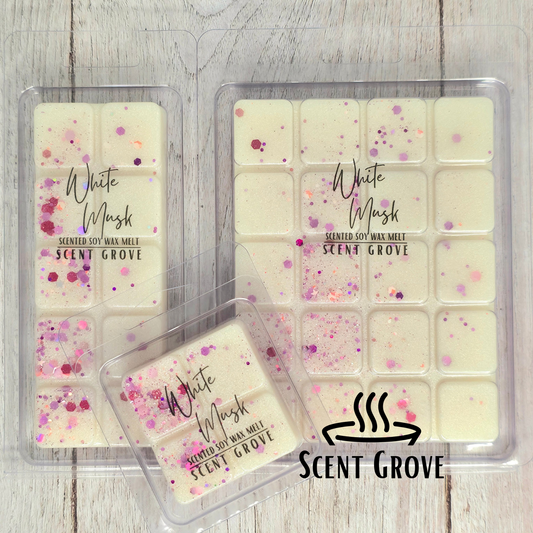 White Musk scented soy wax melt
