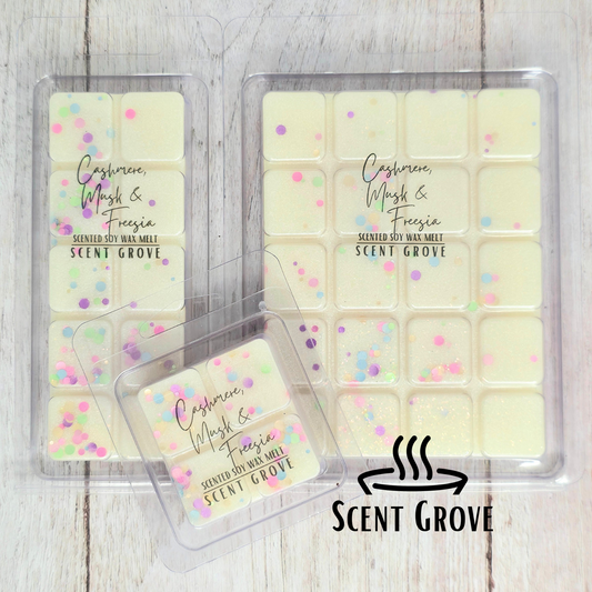 Cashmere Musk & Freesia scented soy wax melt