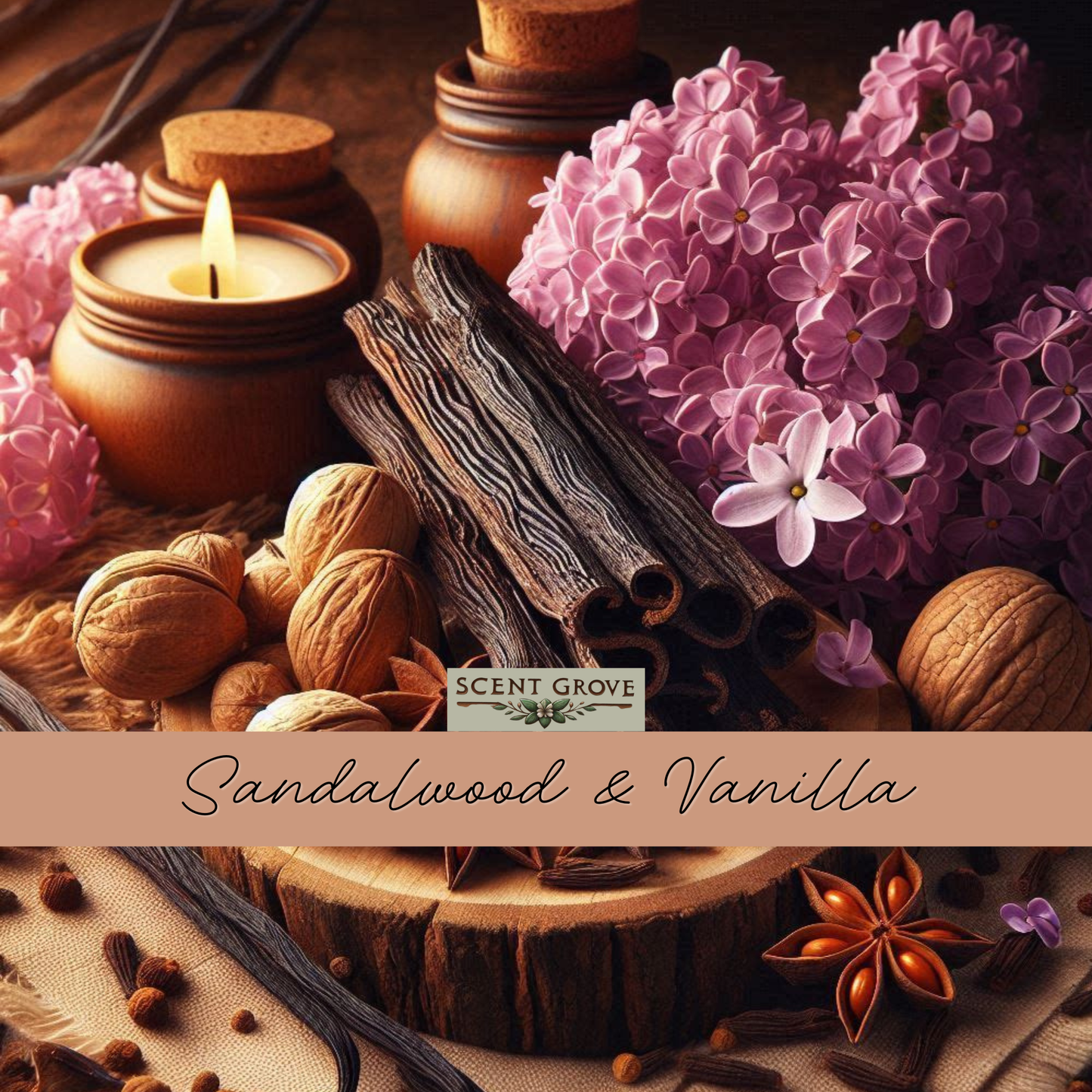 Sandalwood & Vanilla Scented Room spray Air Freshener multi purpose for car, home, room