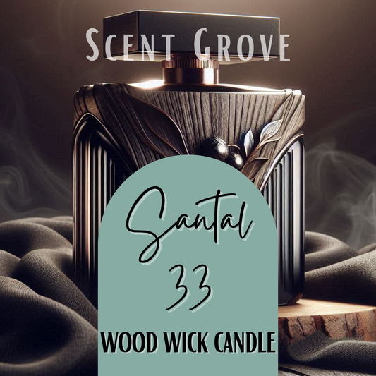 Santal 33 scented Wood Wick Soy Candle