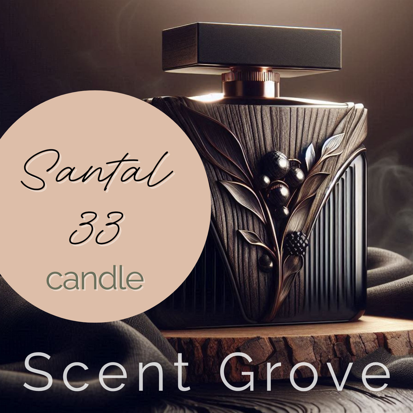 Santal 33 scented Wood Wick Soy Candle