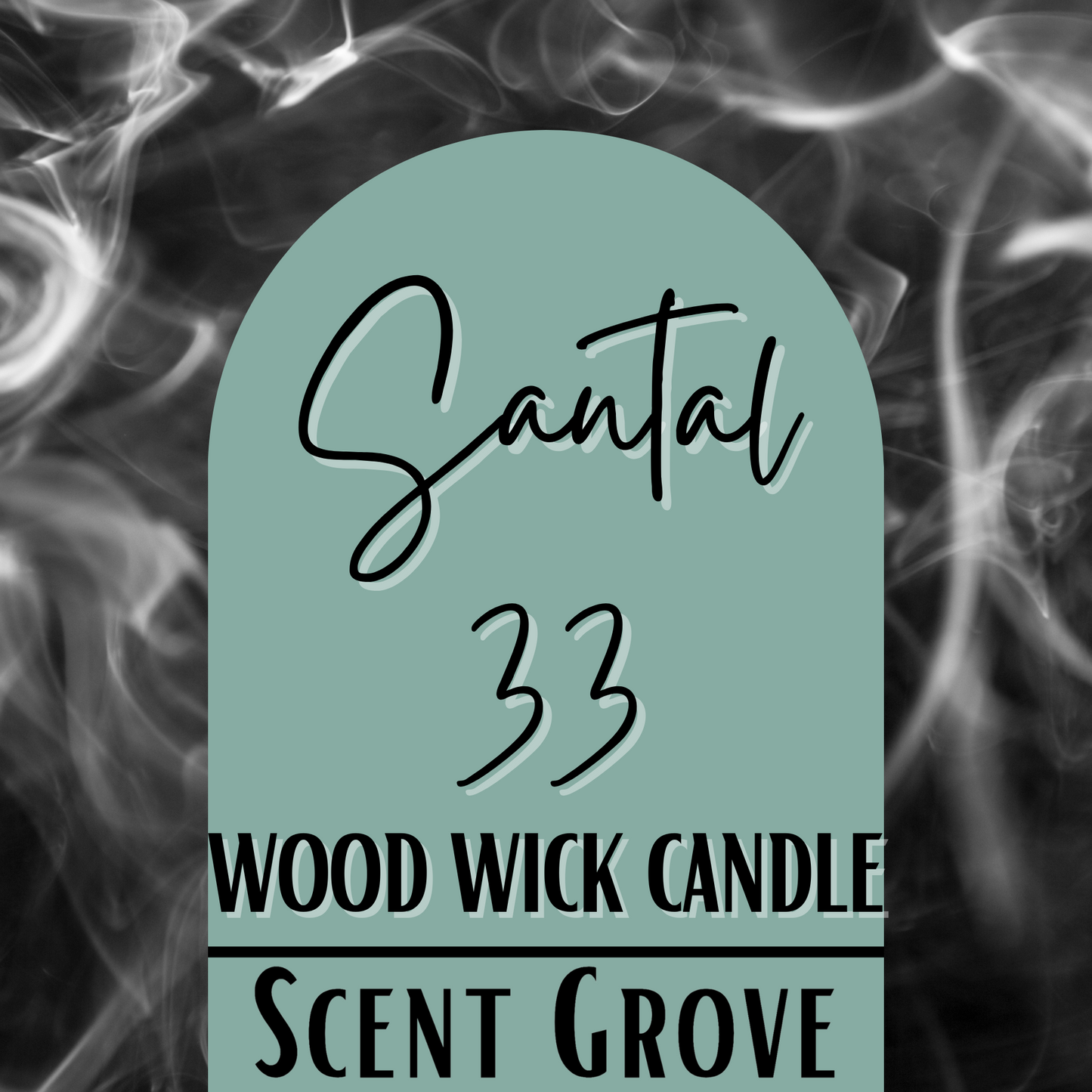 Santal 33 scented Wood Wick Soy Candle