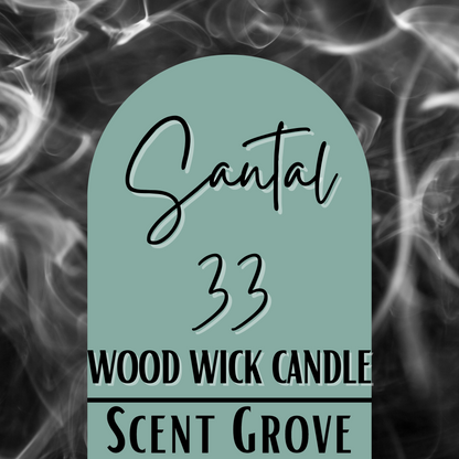 Santal 33 scented Wood Wick Soy Candle