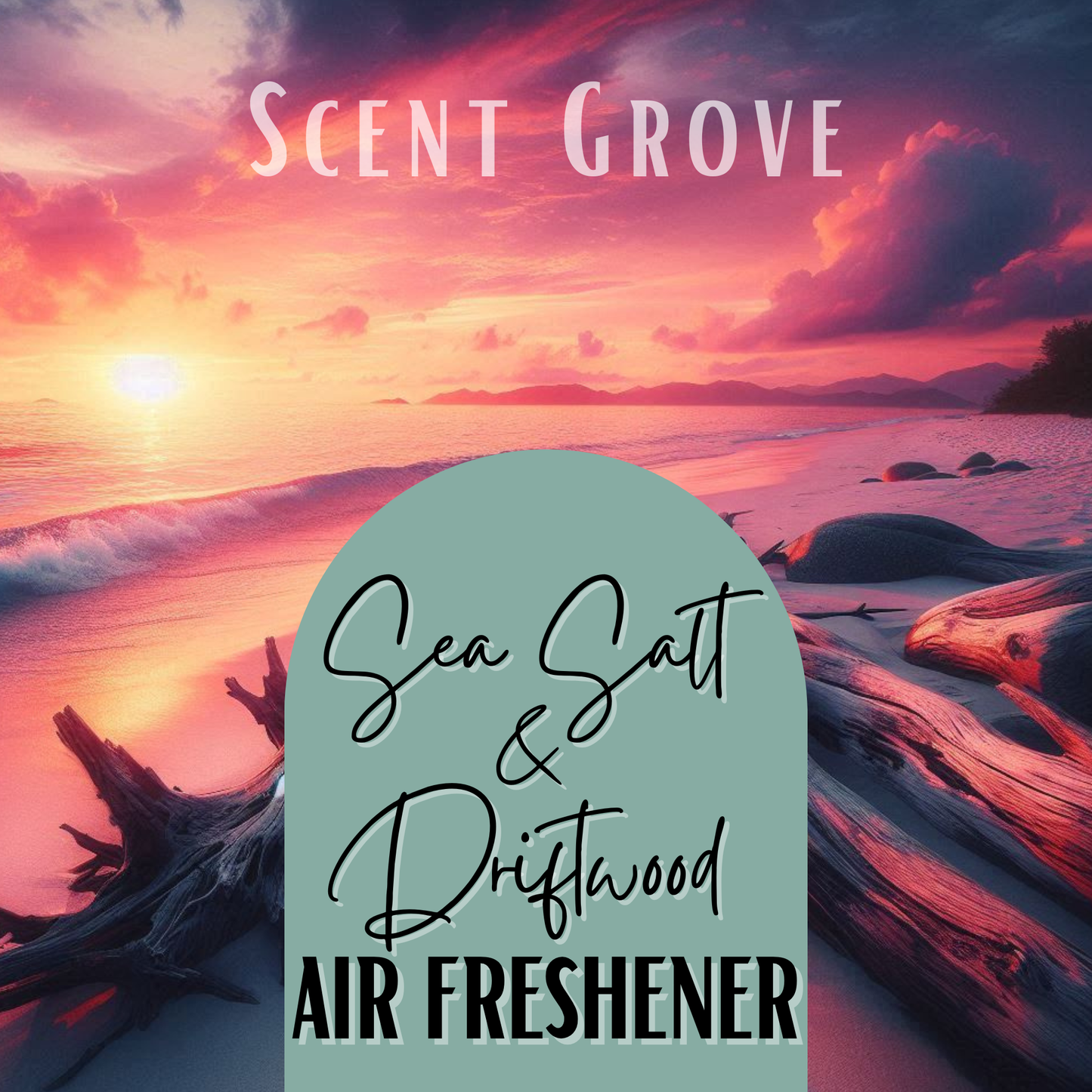 Sea Salt & driftwood Scented Air Freshener Spray multi purpose for car, home, room