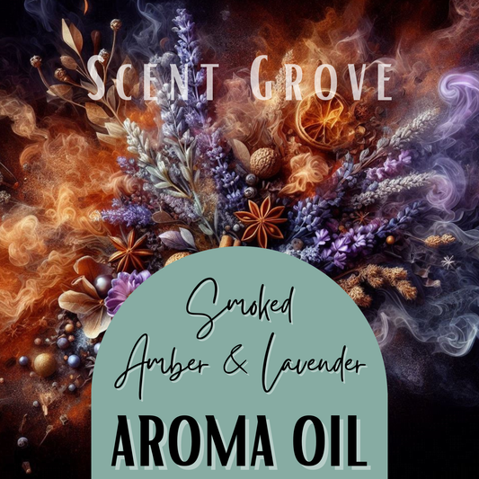 Smoked Amber & Lavender Aroma Oil 10ml Dripolator bottle