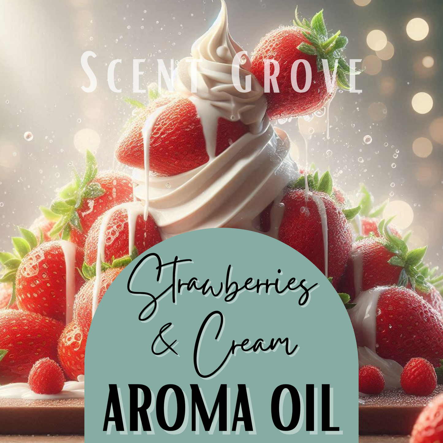 Strawberries & Cream Aroma Oil 10ml Dripolator bottle