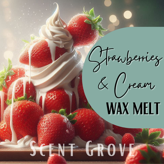 Strawberries & Cream soy wax melt