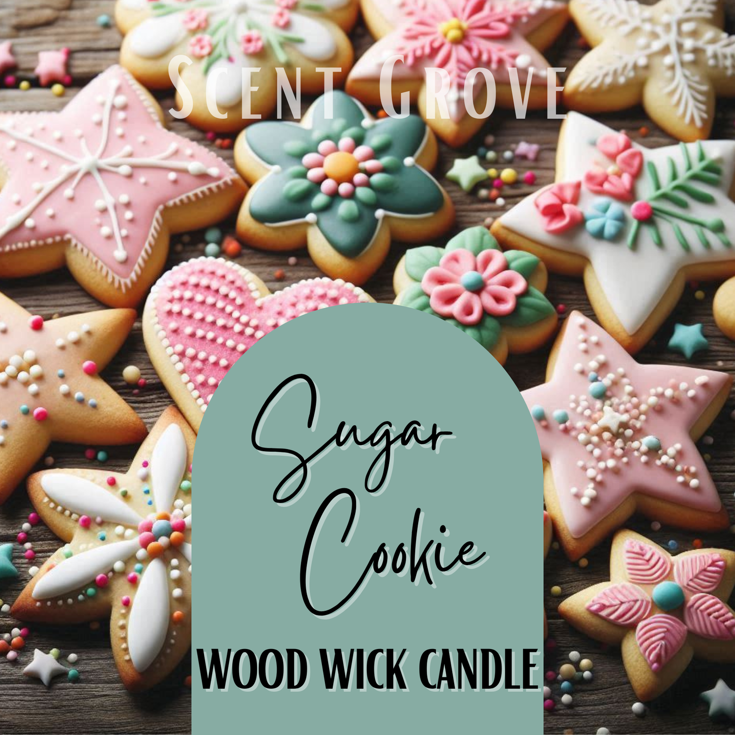 Sugar Cookie scented Wood Wick Soy Candle