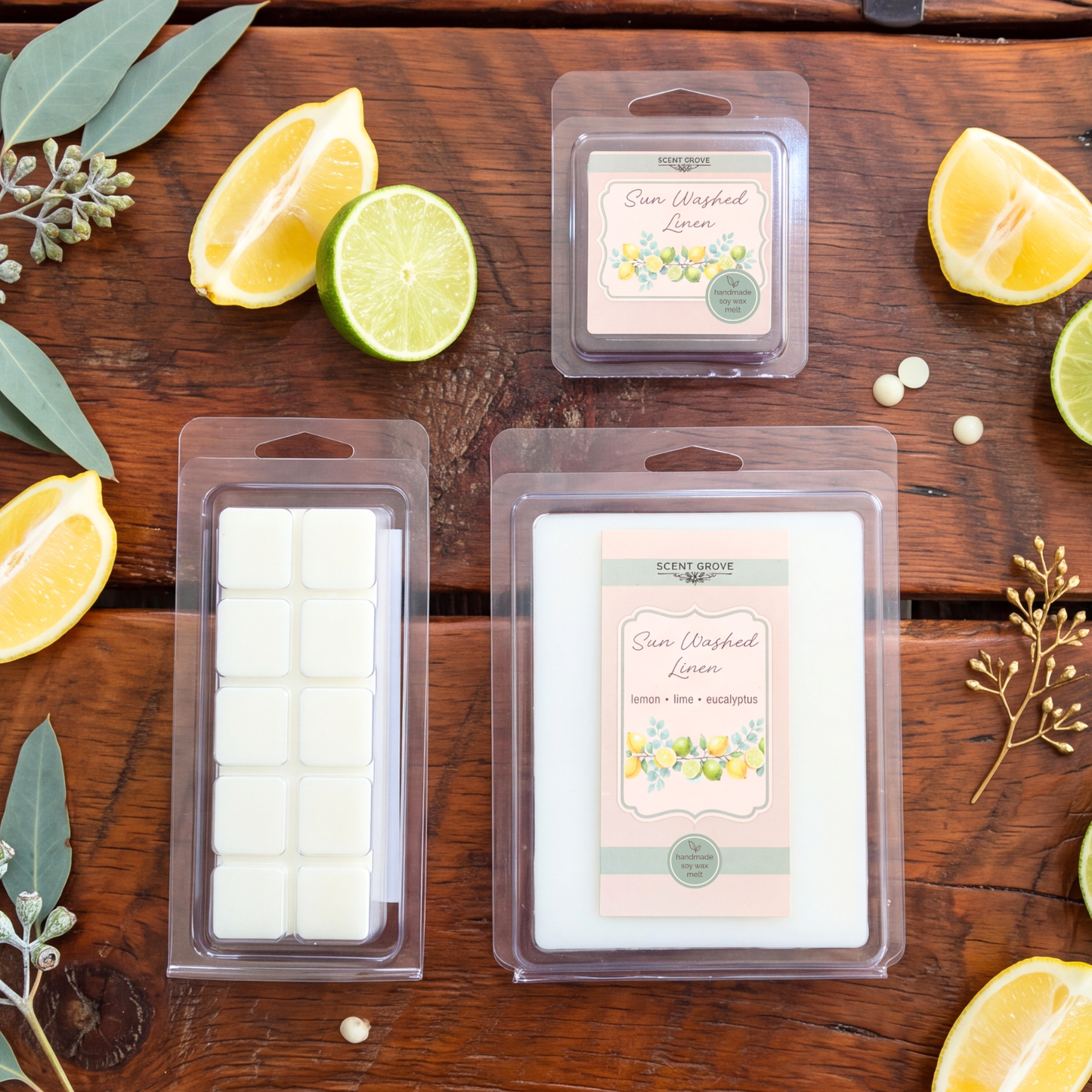 Sun Washed Linen scented soy wax melt