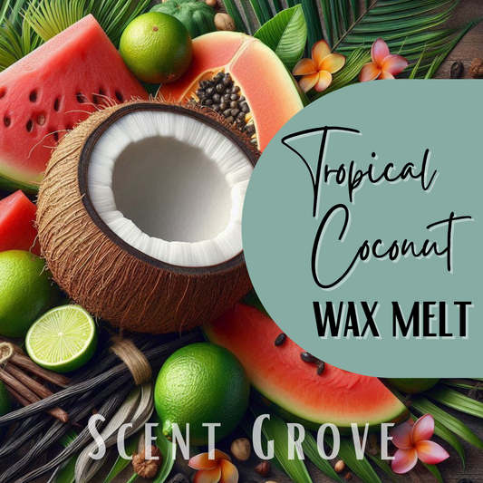 Tropical Coconut scented soy wax melt