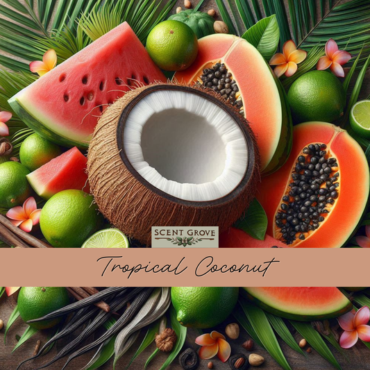 Tropical Coconut scented soy wax melt