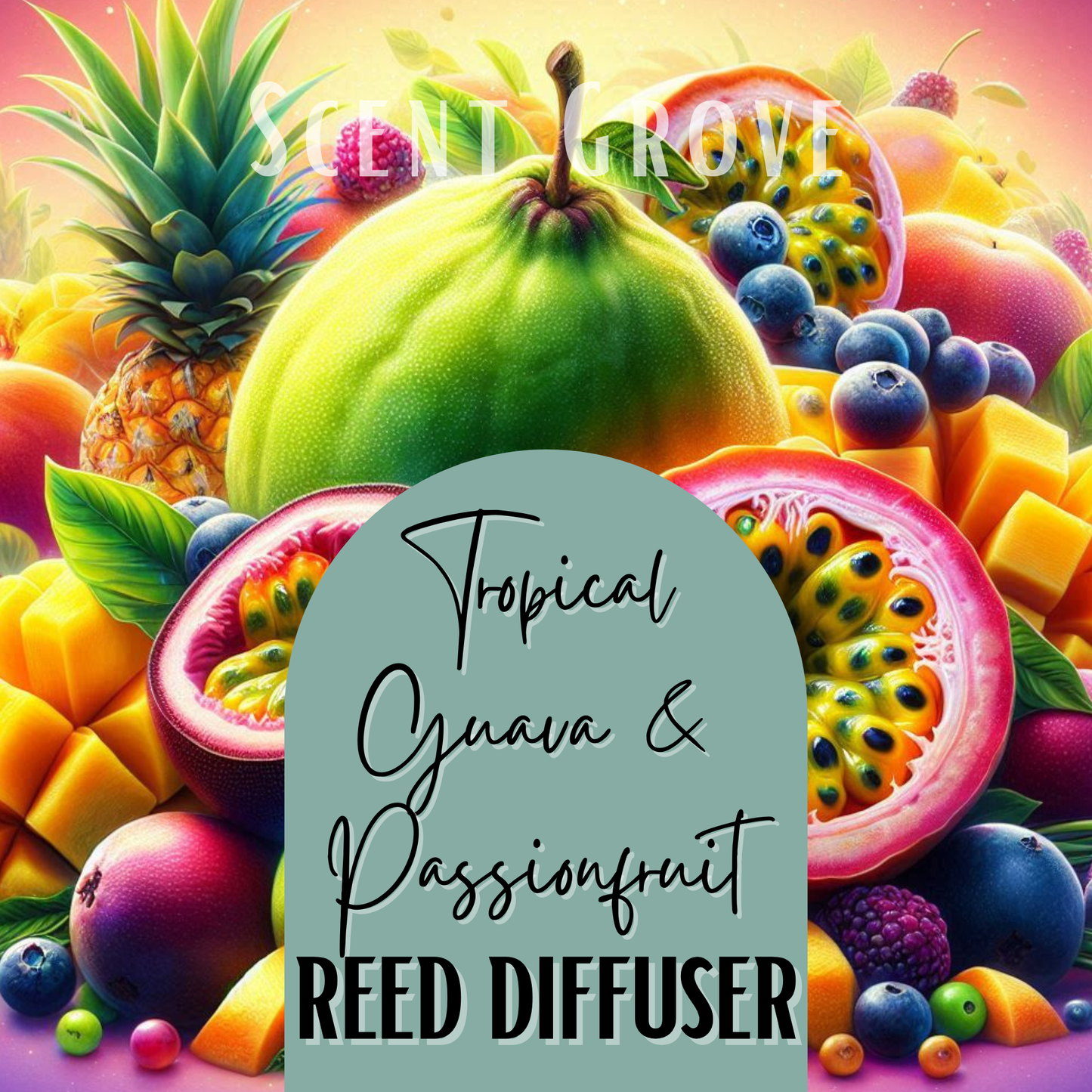 Tropical Guava & Passionfruit Scented Reed Diffuser 200ml
