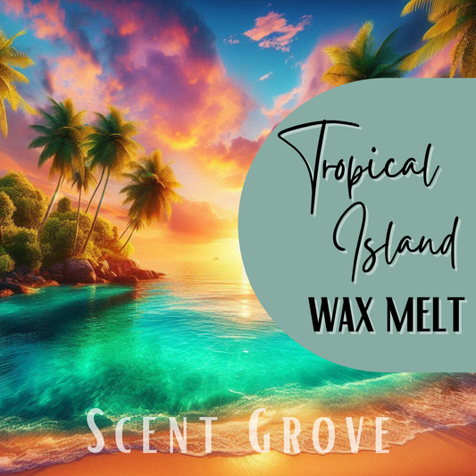Tropical Island scented soy wax melt