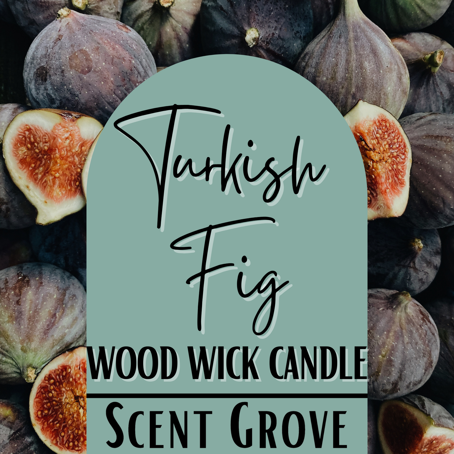 Turkish Fig scented Wood Wick Soy Candle