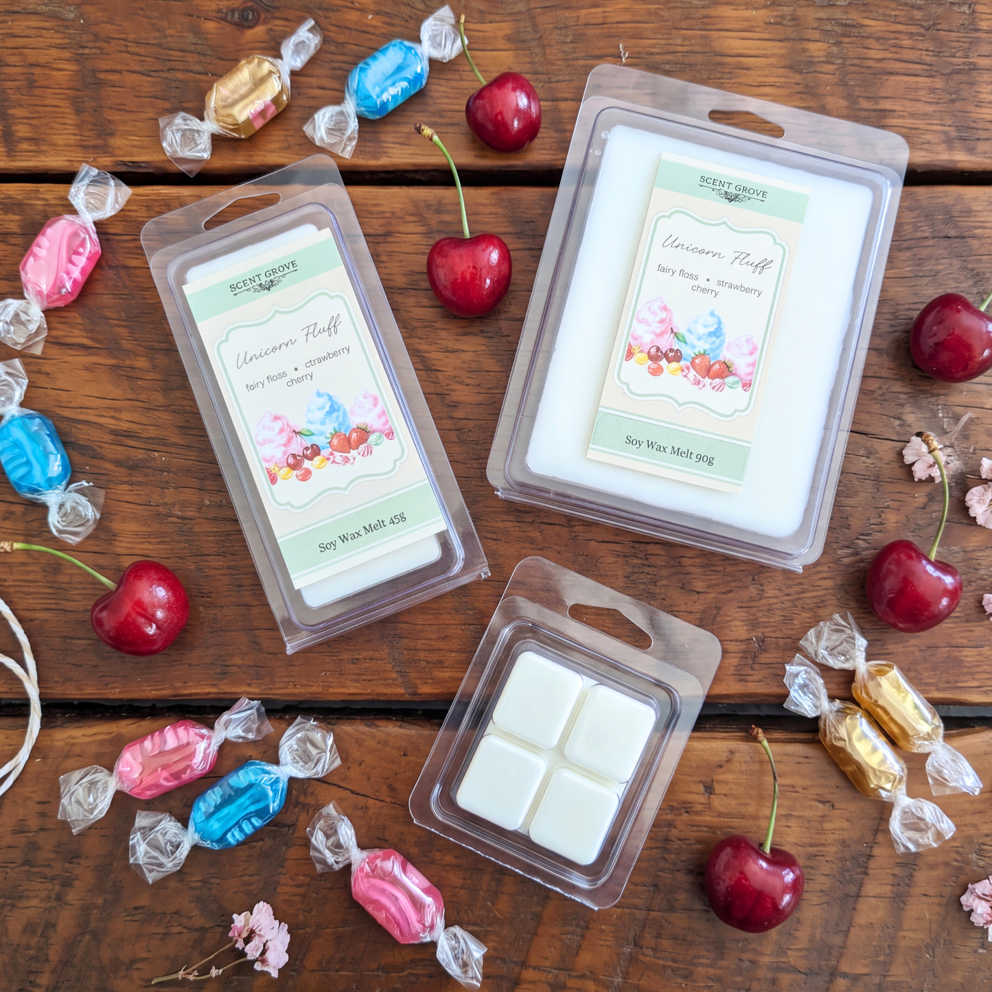 Unicorn Fluff scented soy wax melt
