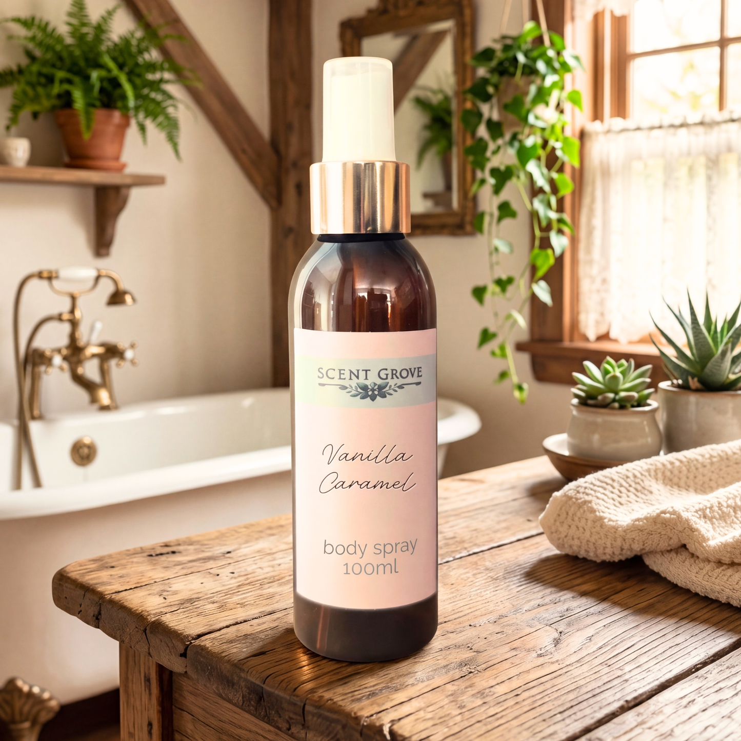 Vanilla Caramel scented body mist spray 100ml