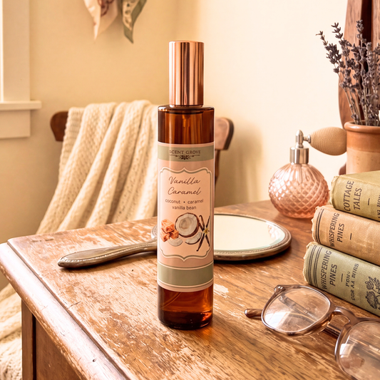 Vanilla Caramel scented fine perfume mist